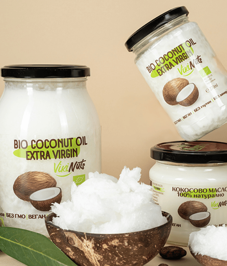 VIkiNuts - Производство на био кокосово масло Extra virgin. Търговия с био кокосово масло Extra virgin.
